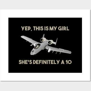 American A-10 Warthog Jet Aircraft Meme Posters and Art